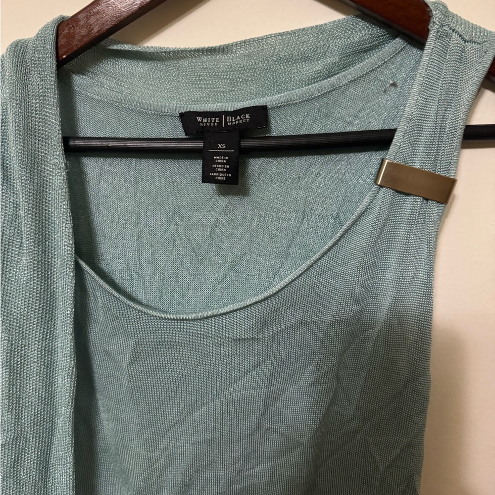 White House Black Market Mint Tank Top